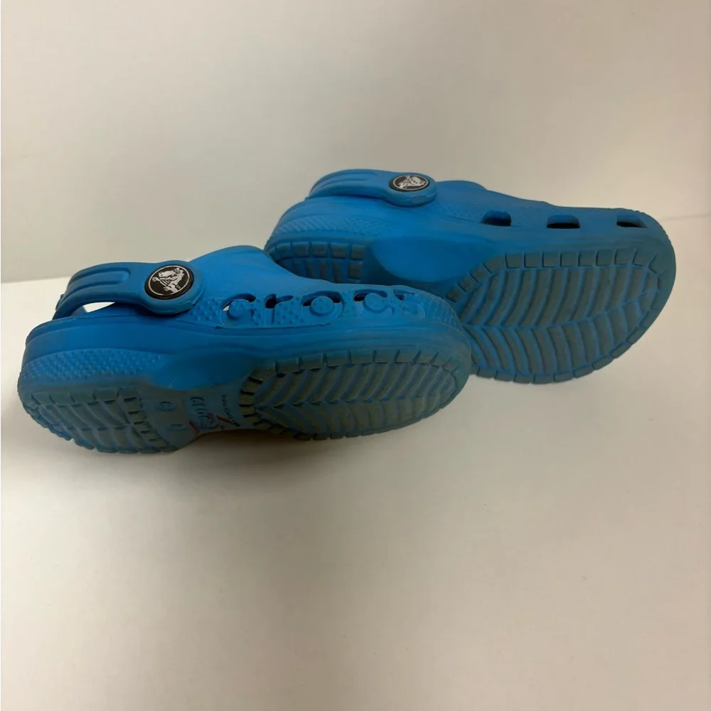 $17 ADD ON Crocs Blue 8c Kids Natives‎ Water shoes Baby Nike Adidas Zara